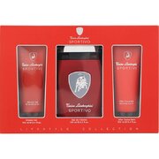 Tonino Lamborghini Sportivo Dovanų rinkinys, Tualetinis vanduo 125ml + Dušo želė 100ml + Balzamas po skutimosi 100ml