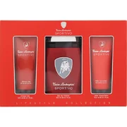 Tonino Lamborghini Sportivo Dovanų rinkinys, Tualetinis vanduo 125ml + Dušo želė 100ml + Balzamas po skutimosi 100ml