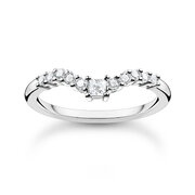 Thomas Sabo Ladies Ring TR2398-051-14-52 V-shape size 52