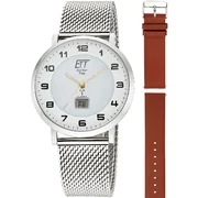 ETT Eco Tech Time EGS-11620-12MS Mens Watch Atacama Solar Radio Controlled 40mm 5ATM