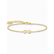 Thomas Sabo A2161-413-39-L19V Gold-plated bracelet w. infinity pendant