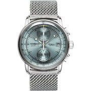 Zeppelin 8670M-4 Chronograph 100 Years Zeppelin Mens Watch 42mm 5ATM