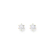 Thomas Sabo H2300-414-14 Gold-plated Ear Studs with big white Stone 7,0 mm Ladies