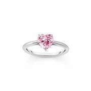 Thomas Sabo TR2476-051-9-54 Silver Ring with pink Stone in Heart Shape Ladies