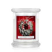 Kringle Candle Christmas Stroll vidutinė 2 dagčių kvapni žvakė (411 g)