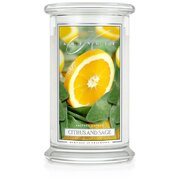 Kringle Candle CITRUS & SAGE didelė 2 dagčių kvapioji žvakė (624 g)