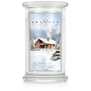 Kringle Candle COZY CABIN didelė 2 dagčių kvapioji žvakė (624 g)