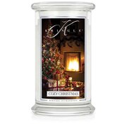 Kringle Candle COZY CHRISTMAS didelė 2 dagčių kvapioji žvakė (624 g)