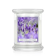 Kringle Candle Prancūzijos levandų kvapioji žvakė, vidutinė 2 dagčiai (411 g)