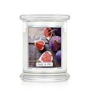 Kringle Candle Oak & Fig kvapioji žvakė, vidutinė 2 dagčiai (411 g)