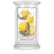 Kringle Candle Rosemary Lemon didelė 2 dagčių kvapioji žvakė (624 g)