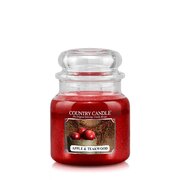 Country Candle Obuolių ir tikmedžio vidutinė 2 dagčių kvapni žvakė (453 g)