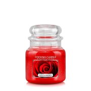 Country Candle Love & Roses vidutinė 2 dagčių kvapni žvakė (453 g)