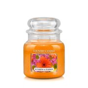 Country Candle Sunshine & Daisies kvapioji žvakė vidutinė 2 dagčiai (453 g)
