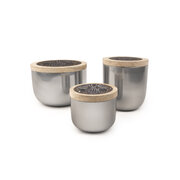 Paddywax FOUNDRY OLIVE TREE & THYME sidabro kvapo žvakė metalinėje pakuotėje (18oz / 510g)