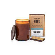 KOBO Woodblock Candle Stoneflower kvapioji žvakė (15oz / 425g)