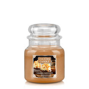 Country Candle Caramel Chocolate vidutinė 2 dagčių kvapni žvakė (453 g)