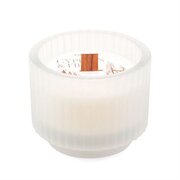 Paddywax Cypress & Fir kvapioji žvakė "white frost" su medine dagtimi 141 g