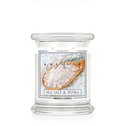 Kringle Candle Sea Salt & Tonka kvapioji žvakė vidutinė 2 dagčiai (411 g)