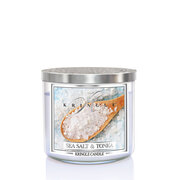 Kringle Candle TUMBLER Jūros druskos ir Tonka 3 dagčių kvapni žvakė 411g