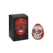 LADENAC Scull kvapioji žvakė RED SCULL su dekoratyviniais akmenimis (220 g) dovanų pakuotėje