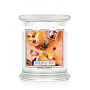 Kringle Candle Holiday Pop kvapioji žvakė vidutinė 2 dagčiai (411 g)