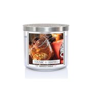 Kringle Candle Cognac & Leather 3 dagčių kvapioji žvakė 411g
