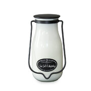 MILKHOUSE CANDLE Jūros druskos ir magnolijų kvapioji žvakė Pieno buteliukas didelis 396g