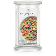 Kringle Candle Morning Cartoons didelė 2 dagčių kvapioji žvakė (624 g)
