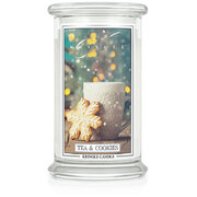 Kringle Candle Tea & Cookies didelė 2 dagčių kvapni žvakė (624 g)