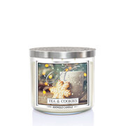 Kringle Candle TUMBLER Tea & Cookies 3 dagčių kvapioji žvakė (411g)