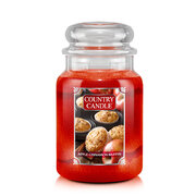 Country Candle Apple Cinamon Muffin didelė 2 dagčių kvapni žvakė (652 g)