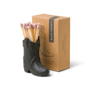 Paddywax NASVILLE COWBOY degtukų laikiklis + degtukai 25 vnt - juodi