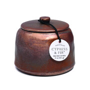 Paddywax CYPRESS & FIR kvapioji žvakė bronzinėje keramikinėje talpykloje 9.oz/255g