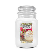 Country Candle White Chocolate Cheesecake didelė 2 dagčių kvapni žvakė (737 g)