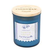 Paddywax COASTAL North Shore kvapioji žvakė stikliniame dėkle su mediniu viršumi 8oz/226g