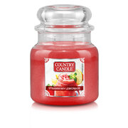 Country Candle Braškių limonado vidutinė 2 dagčių kvapni žvakė (510g)