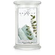 Kringle Candle Eucalyptus Cotton didelė 2 dagčių kvapioji žvakė (624 g)