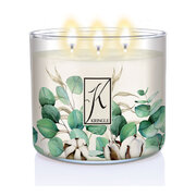 Kringle Candle TUMBLER Eucalyptus Cotton 3 dagčių kvapioji žvakė (411g)
