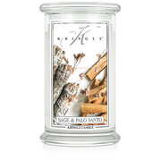 Kringle Candle Sage & Palo Santo didelė 2 dagčių kvapioji žvakė (624 g)
