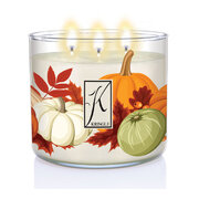 Kringle Candle TUMBLER Salted Maple Pumpkin 3 dagčių kvapioji žvakė (411g)
