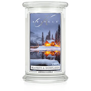 Kringle Candle Antklodės & Snowflakes didelė 2 dagčių kvapioji žvakė (624 g)