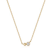 ANIA HAIE N045-02G-CZ Spaced Out Ladies Necklace, adjustable