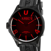 U-Boat 9306 Darkmoon Red Glass PVD Mens Watch 40mm 5ATM