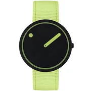 Picto R44023-R013 Manta Ray Black and Paradise Green 40mm 5ATM 