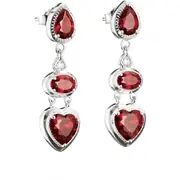 Thomas Sabo H2341-051-10 Earrings Heart garnet red Elyndra 34,0 mm Ladies