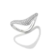 Thomas Sabo TR2546-051-14-54 Wave-Shaped Ring with White Cubic Zirconia for Women