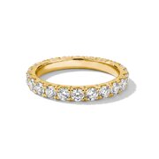 Thomas Sabo TR2467-M01-14-54 Eternity Ring with White Cubic Zirconia for Women, Gold-Plated