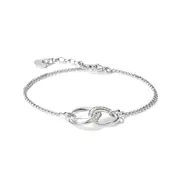 Thomas Sabo A2233-051-14-L19V Bracelet Together with White Cubic Zirconia, Adjustable