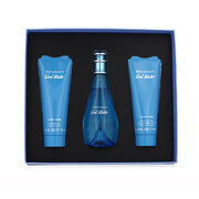 Davidoff Cool Water for Women Dovanų rinkinys Tualetinis vanduo 100 ml + Dušo želė 75 ml + Kūno losjonas 75 ml